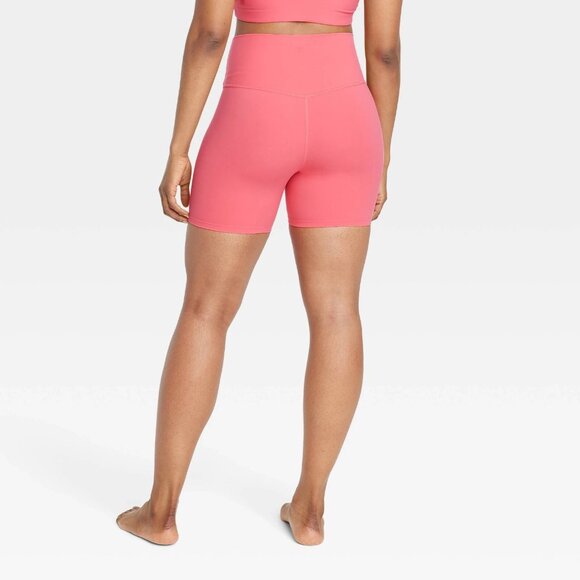 XS - Womens Soft Ultra High-Rise Bike Shorts 6" - All In Motion - Pink - Picture 3 of 10